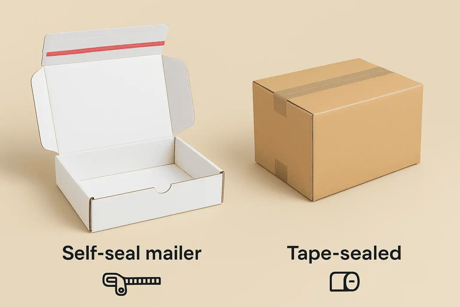 Self-Seal Mailer Box vs Tape-Sealed Carton: What’s the Difference